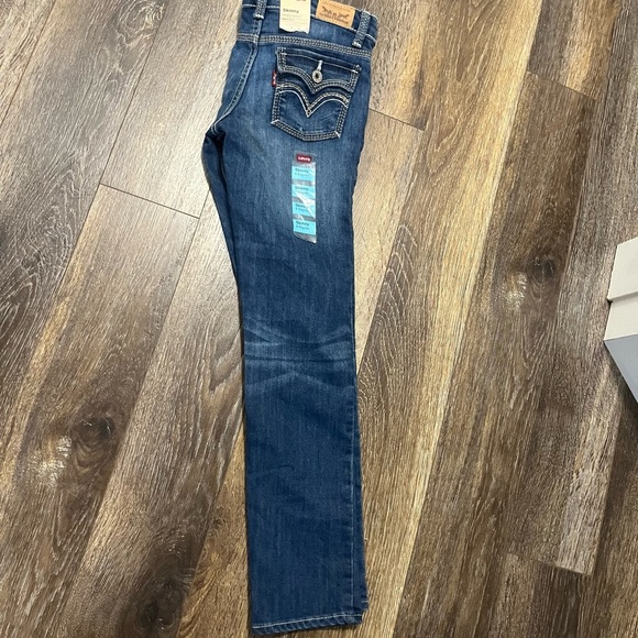Levi’s Big  Kids Slim Boot Cut Dark Wash Jeans NWT - Picture 1 of 8
